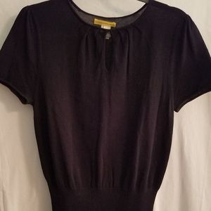 Cute short sleeve back sweater